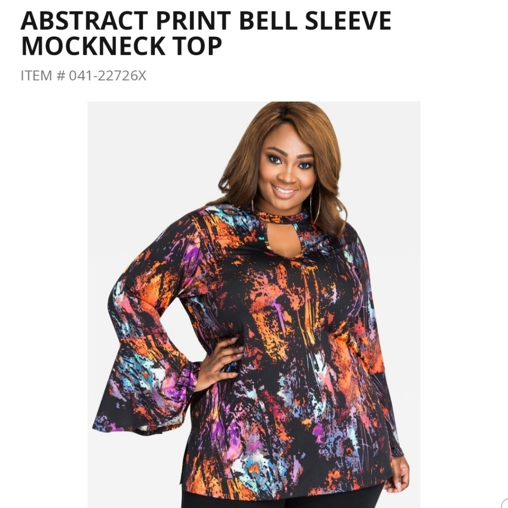 Ashley Stewart Bell Sleeve Top (18/20)